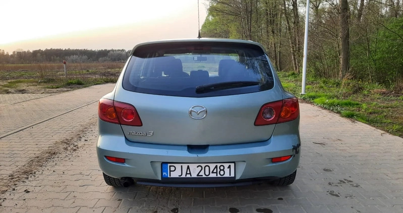 Mazda 3 cena 6900 przebieg: 185600, rok produkcji 2005 z Lipsk małe 352